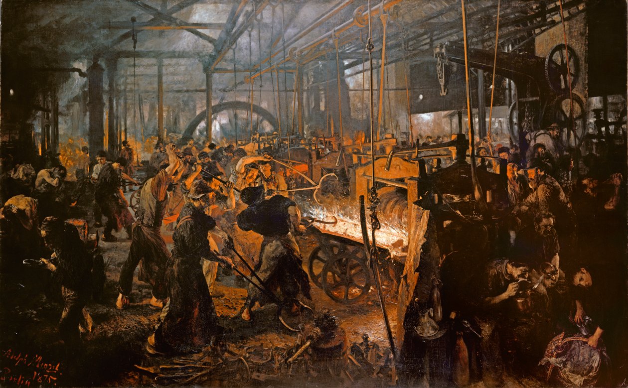 La fábrica de laminado de hierro de Adolph Menzel