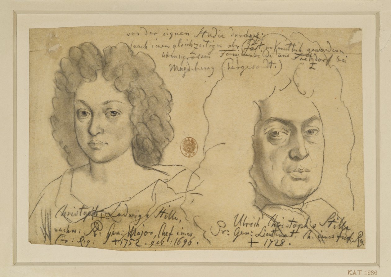 Ulrich Christoph von Stille. Teniente general prusiano; además, Christoph Ludwig von Stille. General de división prusiano de Adolph Menzel