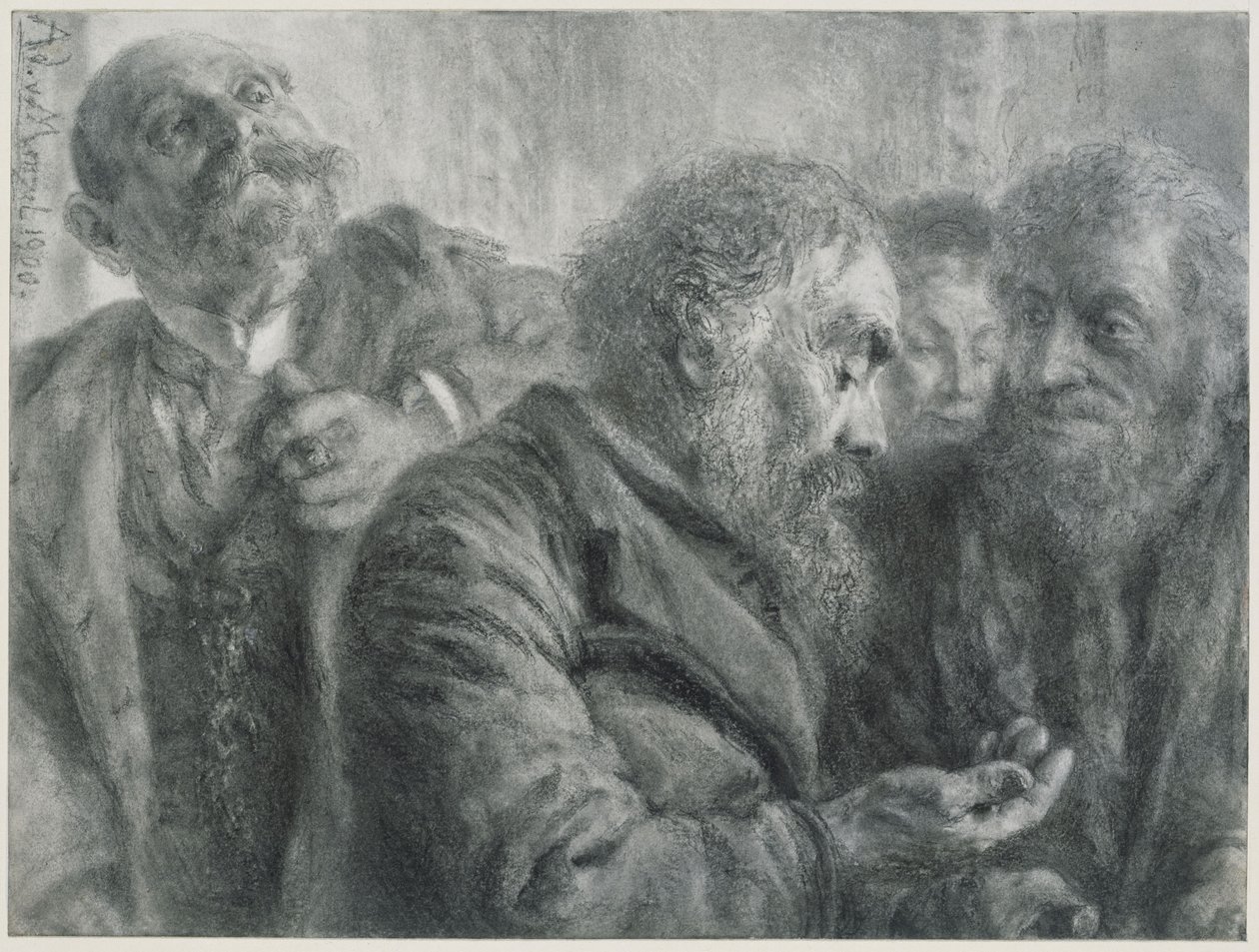Cuatro ancianos de Adolph Menzel
