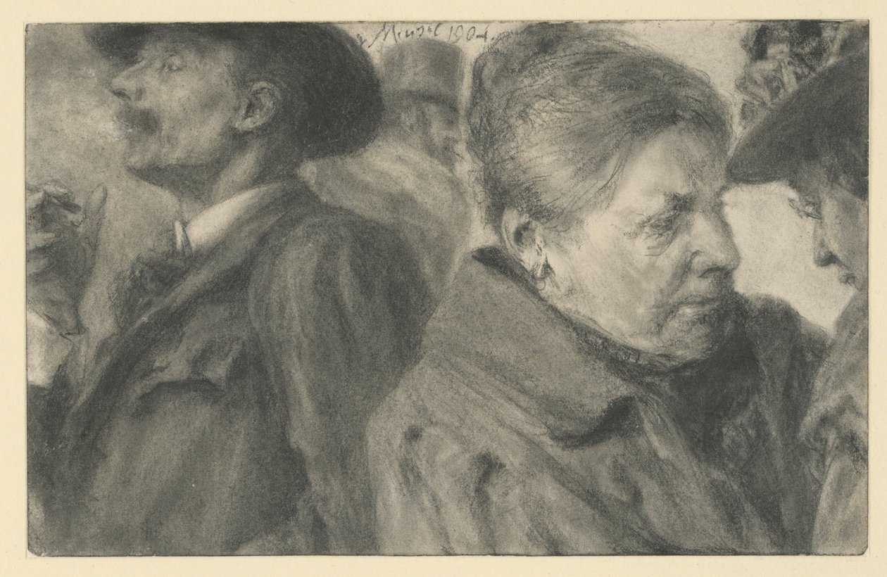 Cuatro personas de Adolph Menzel
