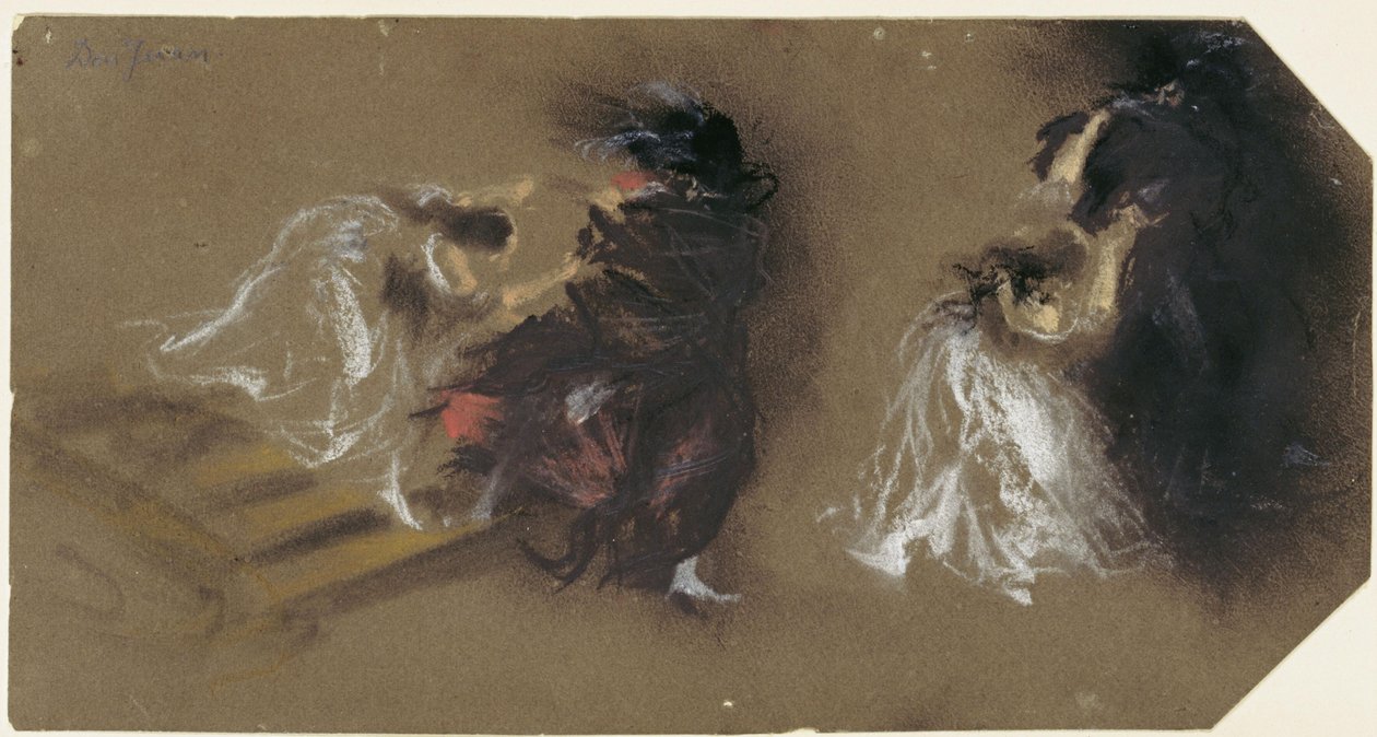 Dos escenas de «Don Giovanni», de Mozart de Adolph Menzel