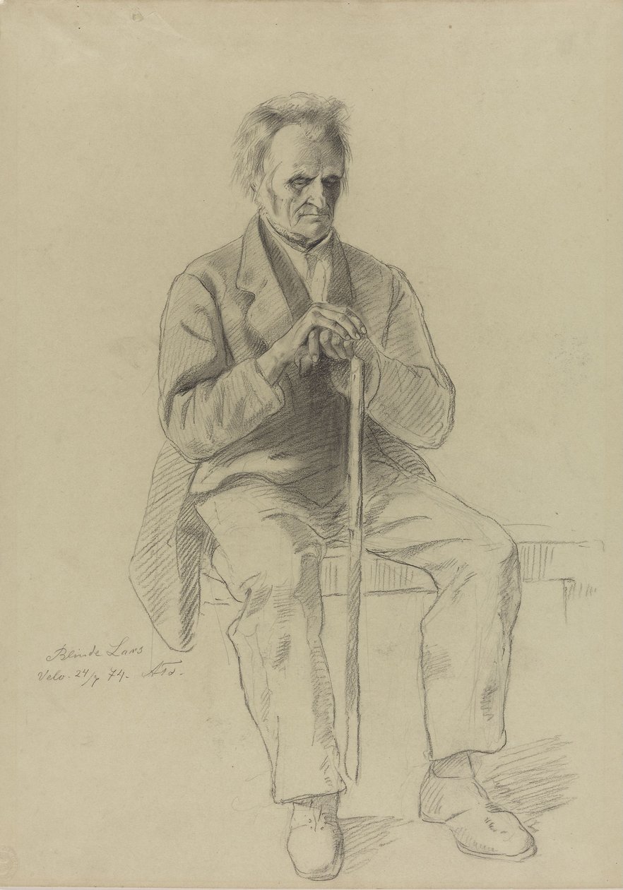 «Lars el ciego» de Adolph Tidemand