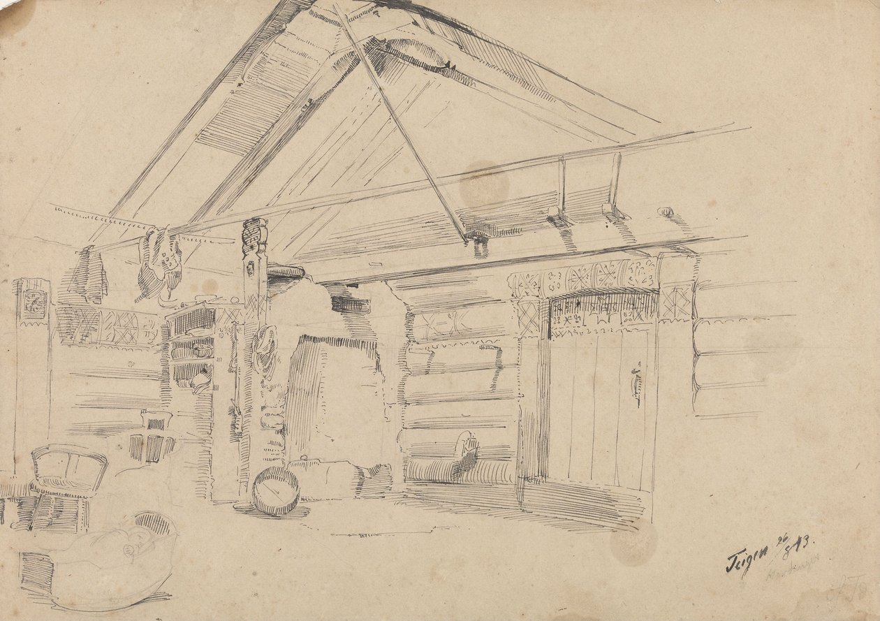 Casa rural, Teigen de Adolph Tidemand