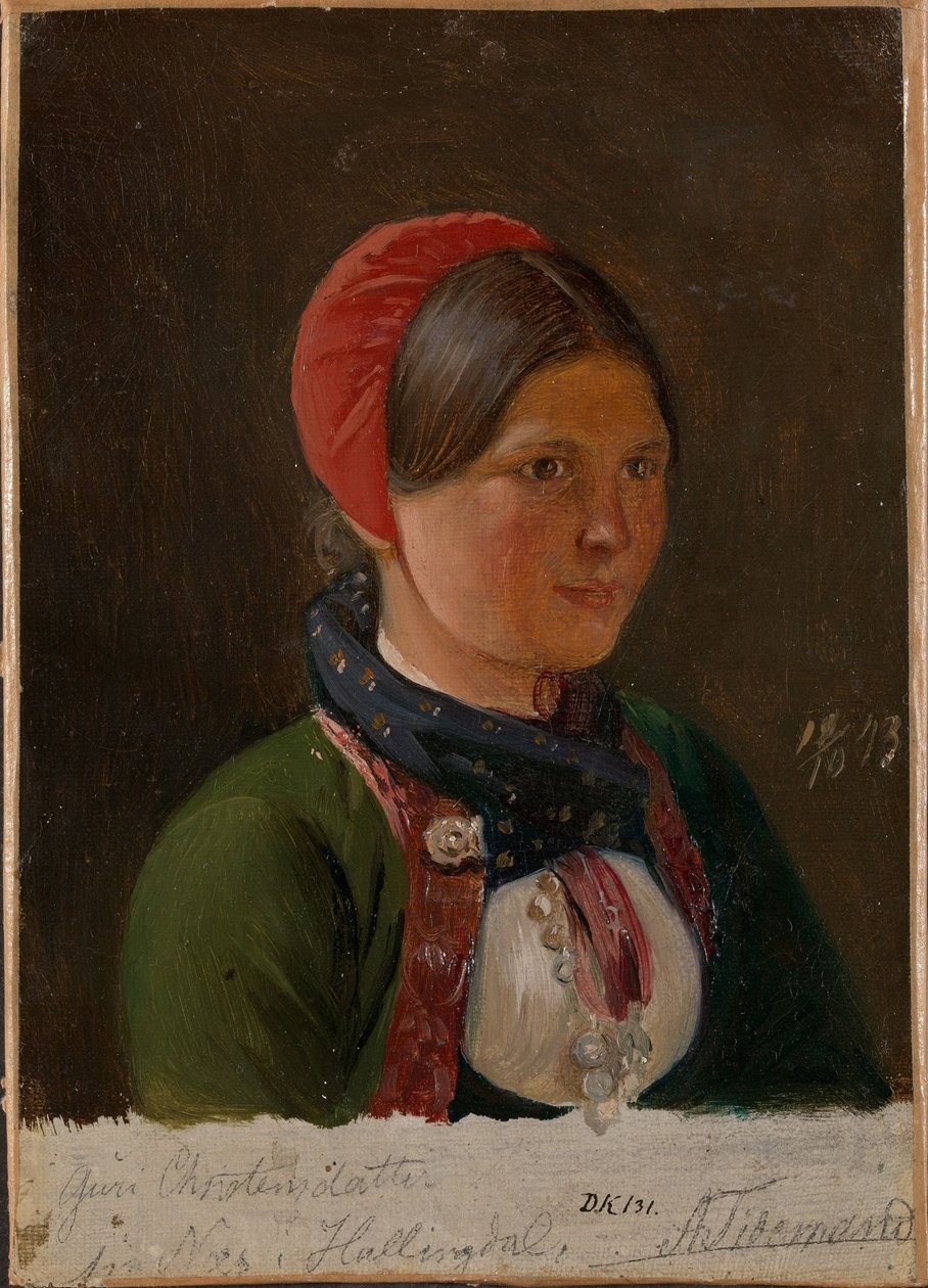 La chica de Hallingdal de Adolph Tidemand