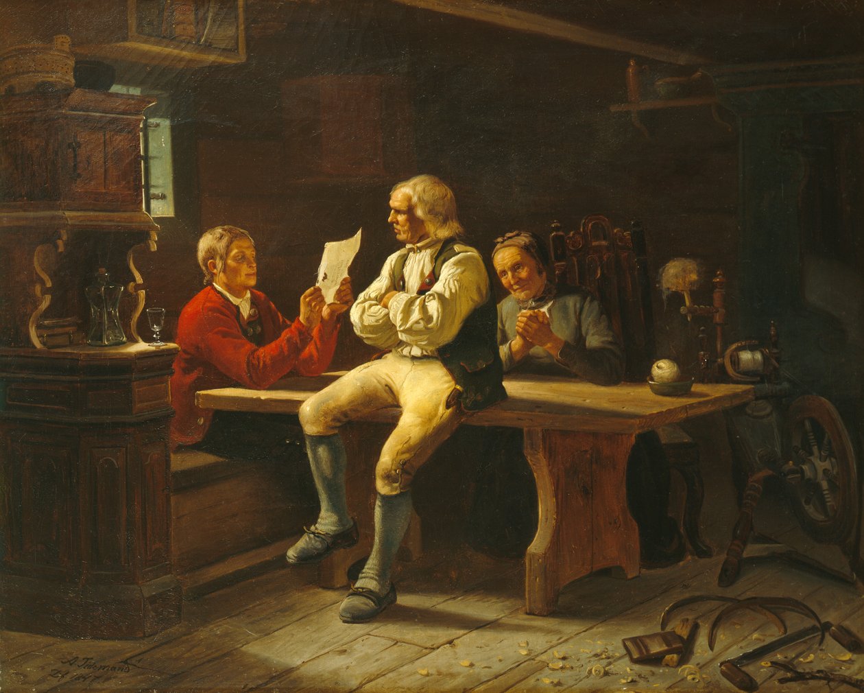 Carta de América de Adolph Tidemand