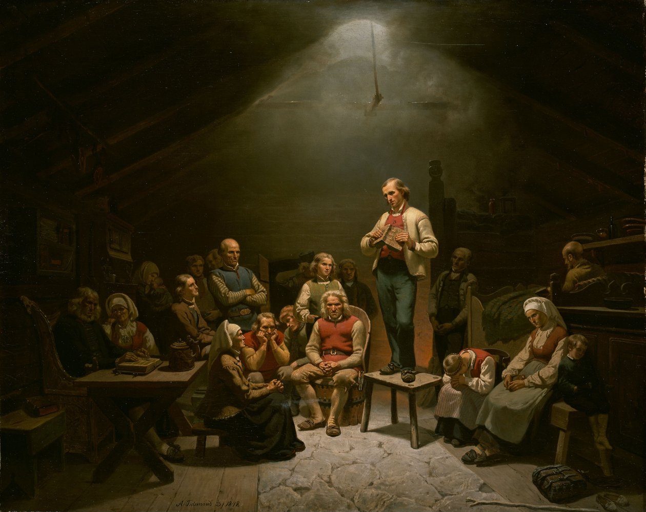 Devoción de la Iglesia Baja de Adolph Tidemand