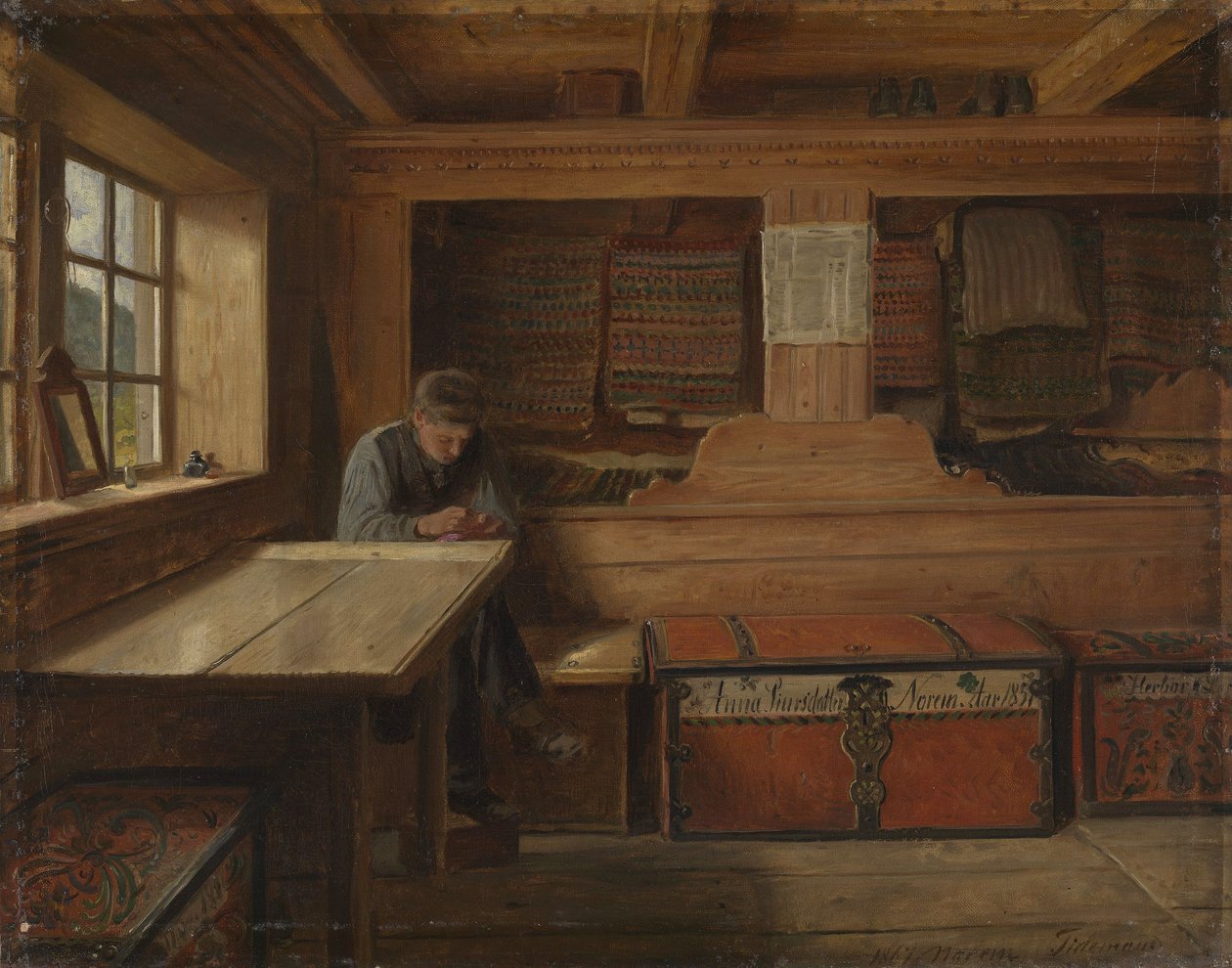 Antiguo almacén de Vikøy de Adolph Tidemand