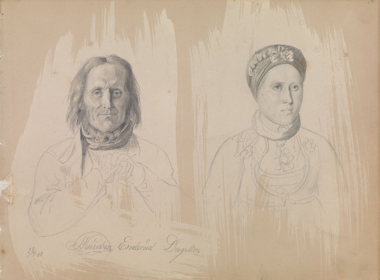 Pål Knutsen Enderud, Uvdal y una mujer de Adolph Tidemand
