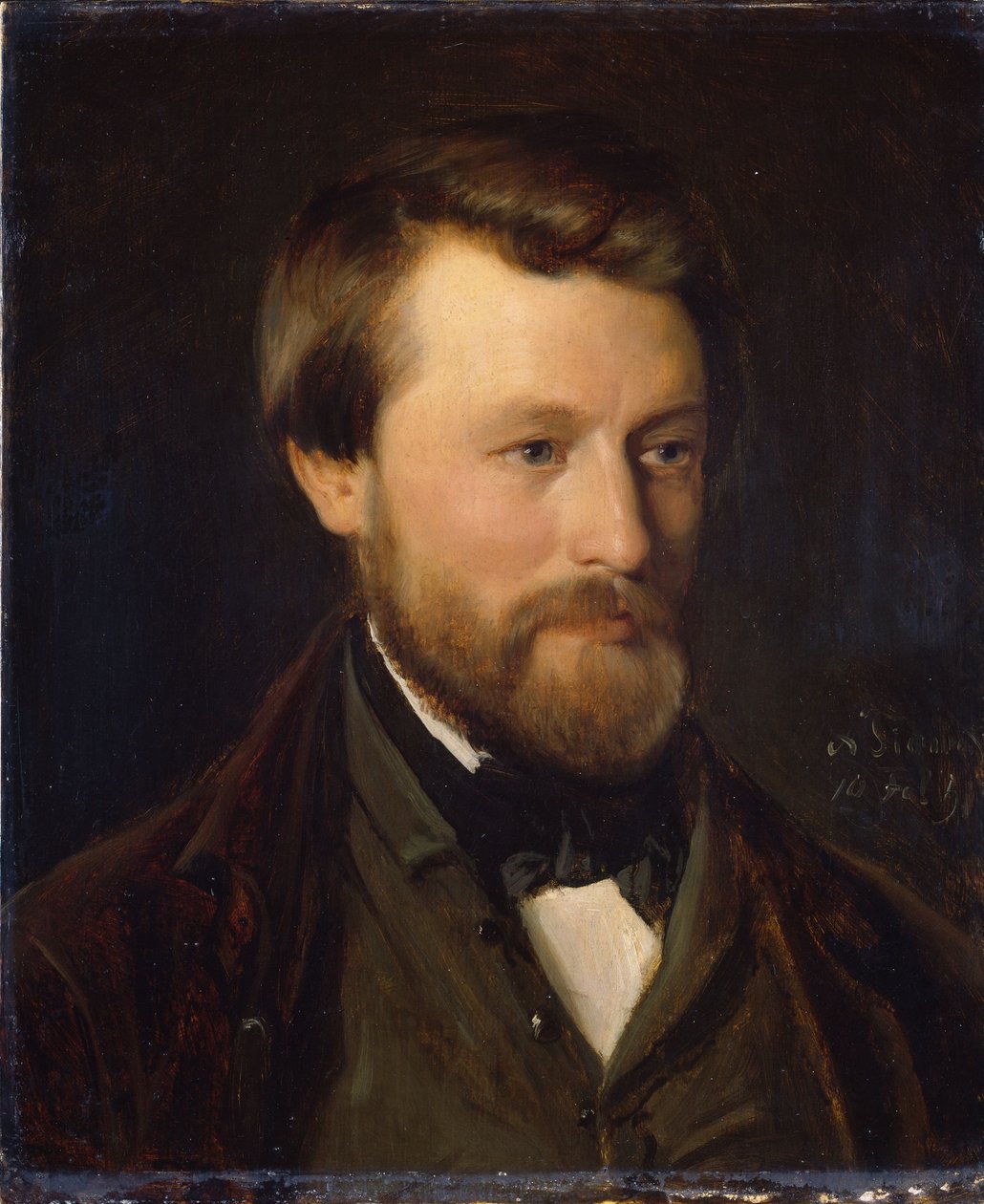Retrato de Emil Tidemand, hermano del artista de Adolph Tidemand