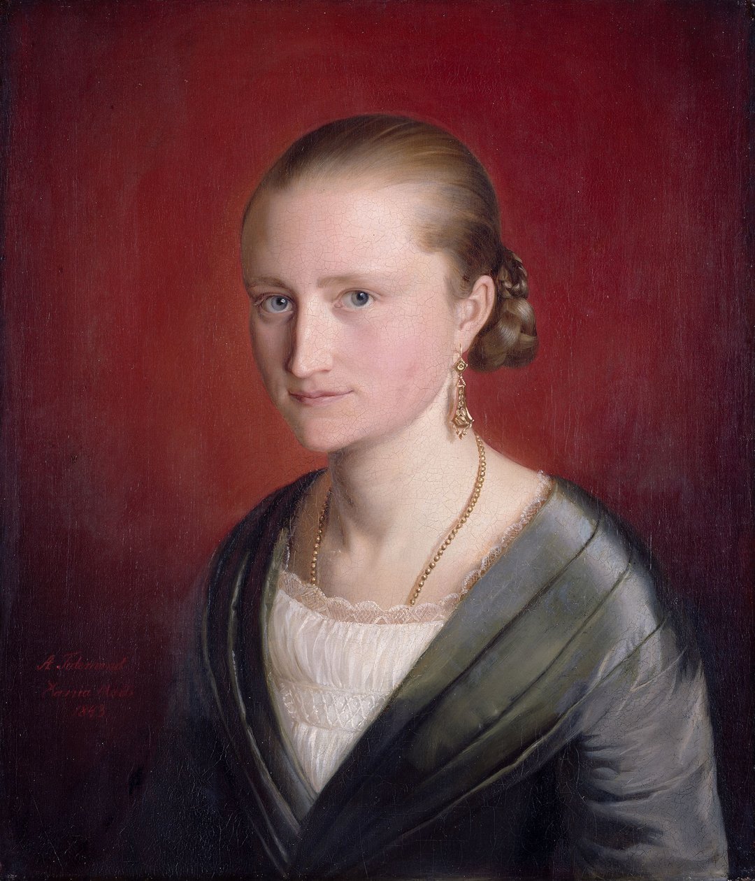 Retrato de Claudine Jaeger de Adolph Tidemand