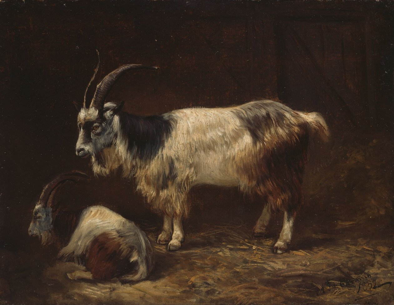 Dos cabras de Adolph Tidemand