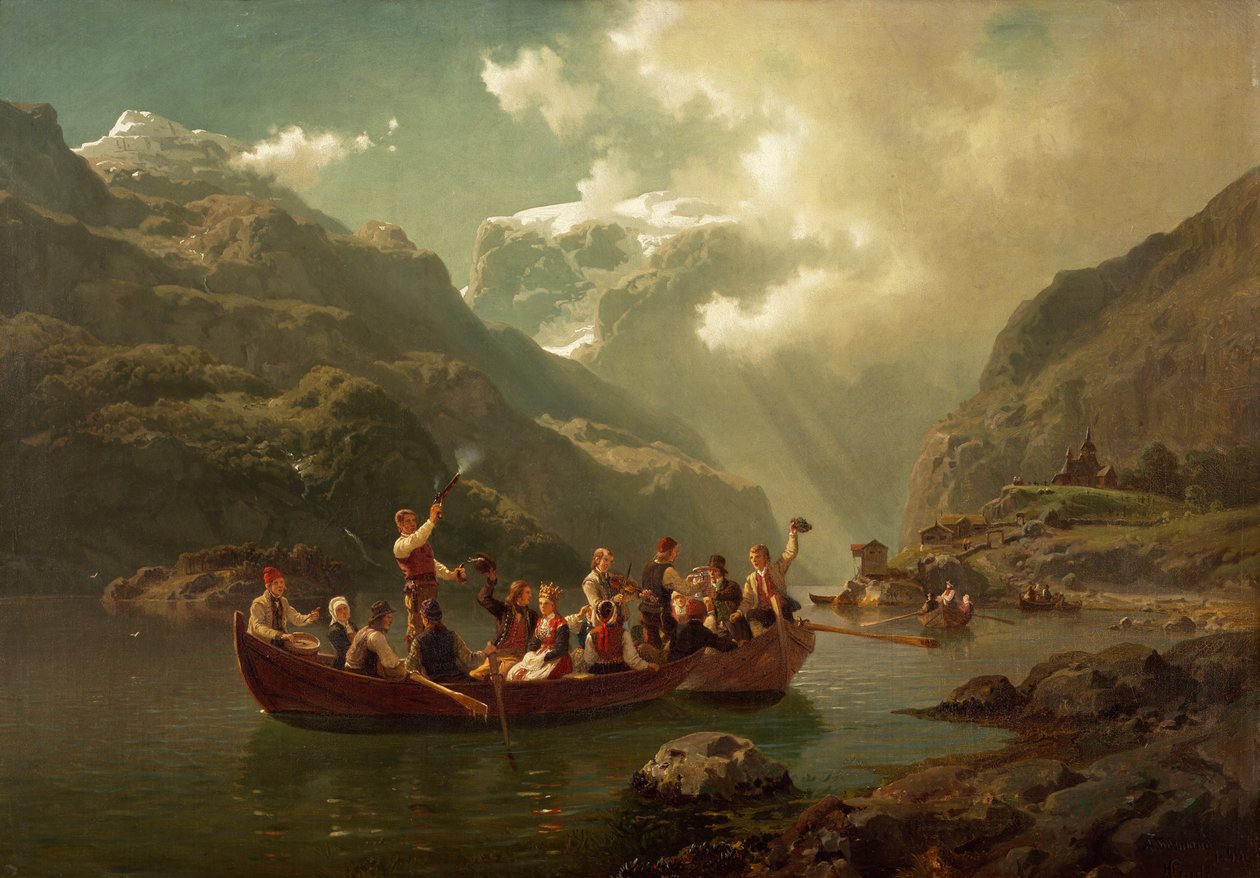 Boda en Hardanger de Adolph Tidemand
