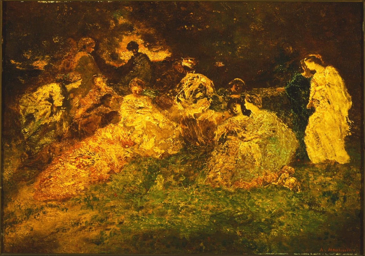 Fiesta Campestre de Adolphe Joseph Thomas Monticelli