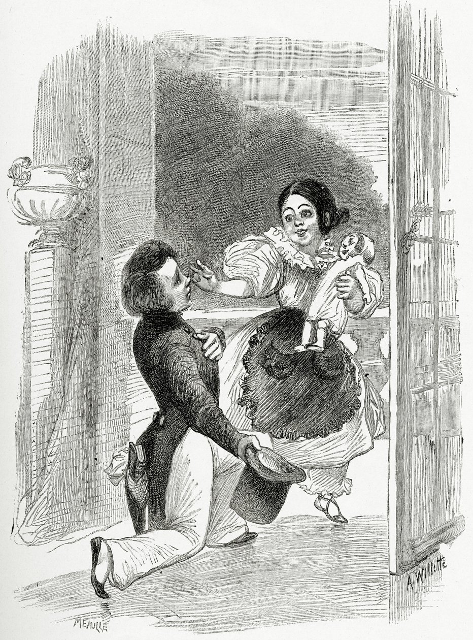 Ilustración de Toute la Lyre, siglo XIX de Adolphe Leon Willette