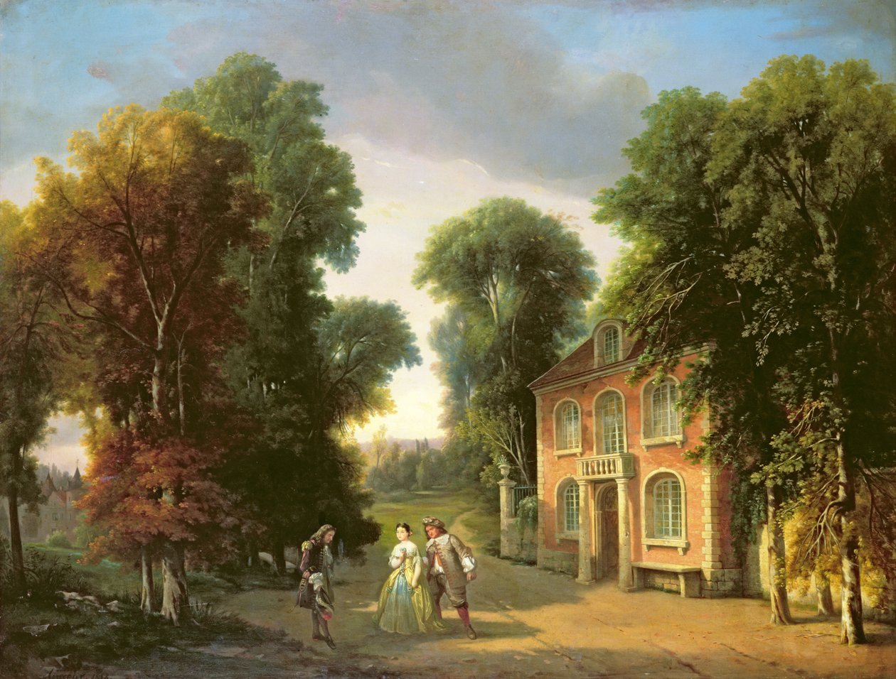 Una Escena de Georges Dandin de Molière (1622-73) 1852 de Adolphe Mirecourt