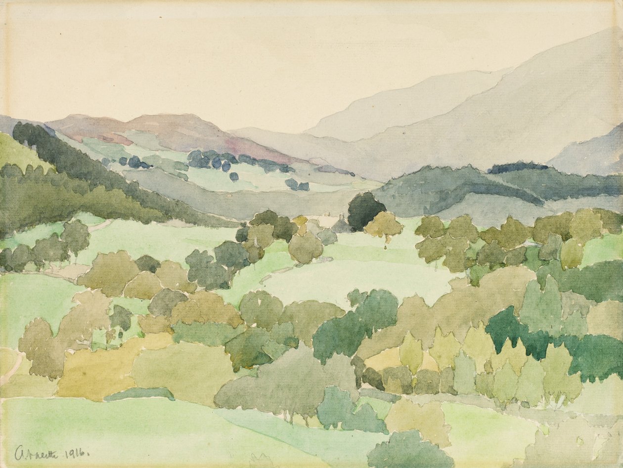 Cerca de Ambleside, 1916 de Adolphe Valette