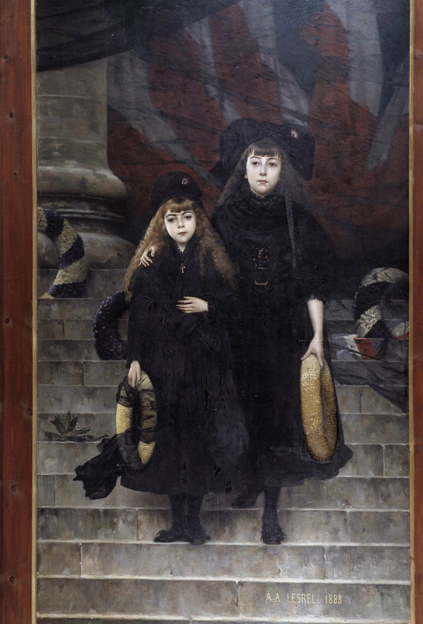 Alsacia y Lorena, pintura de A.A. Lesrel de Adolphe Alexandre Lesrel