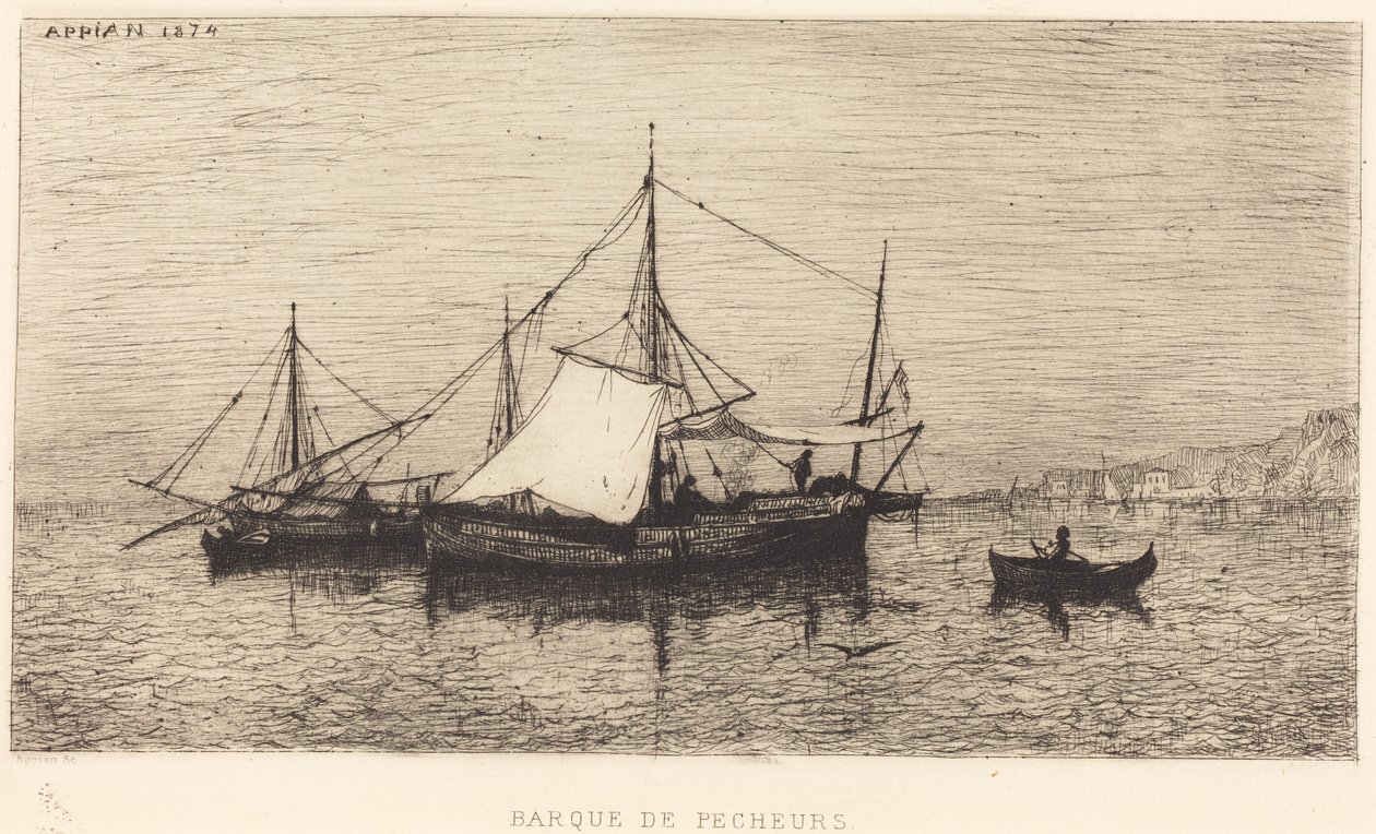 Barca de pescadores de Adolphe Appian