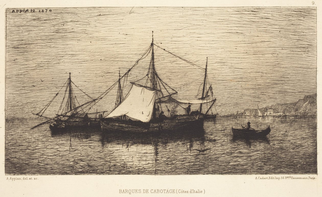 Embarcaciones de cabotaje de Adolphe Appian