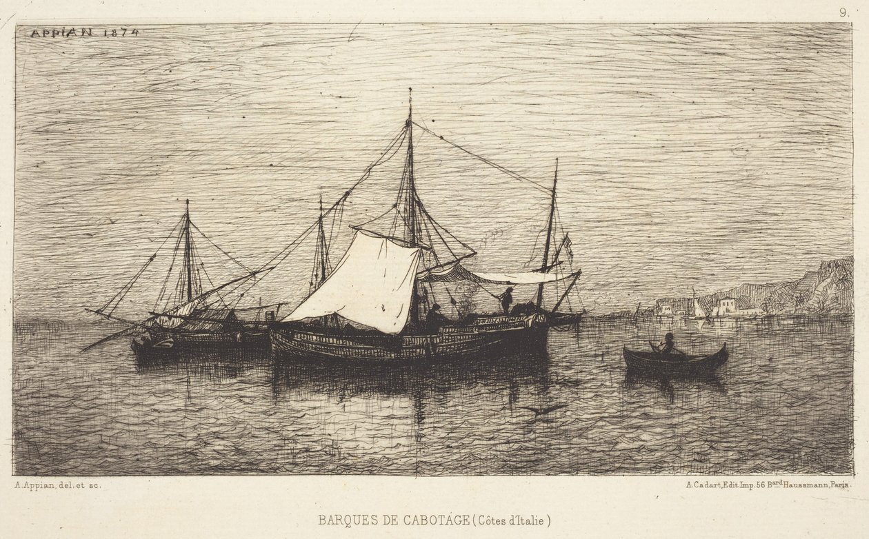 Embarcaciones de cabotaje de Adolphe Appian