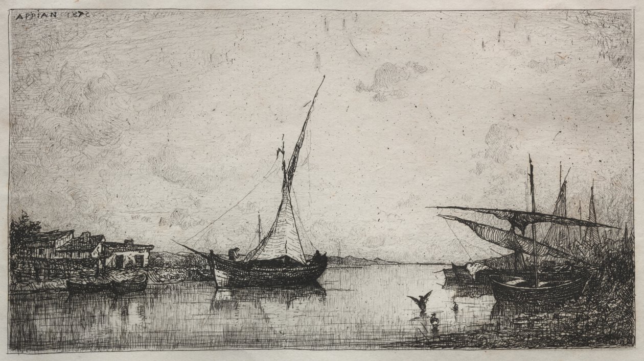 Canal at Martiques de Adolphe Appian