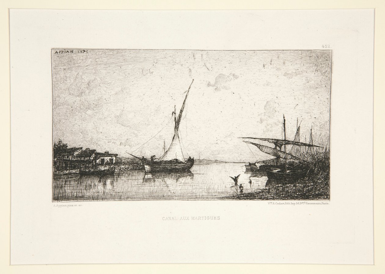 Canal en Martigues de Adolphe Appian