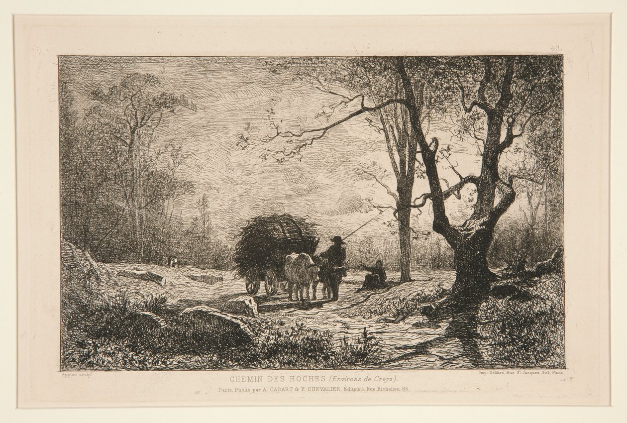 Camino rocoso en los alrededores de Creys de Adolphe Appian