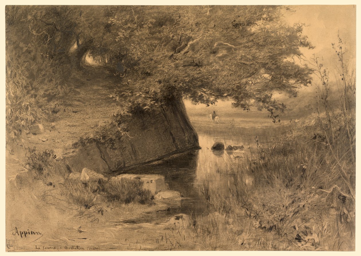 Paisaje (La source a Montalieu) de Adolphe Appian