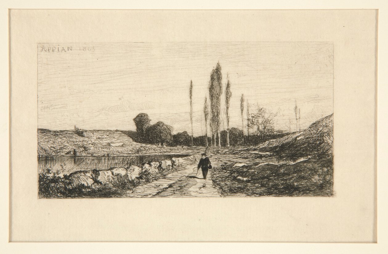 Sendero en el borde de de Adolphe Appian