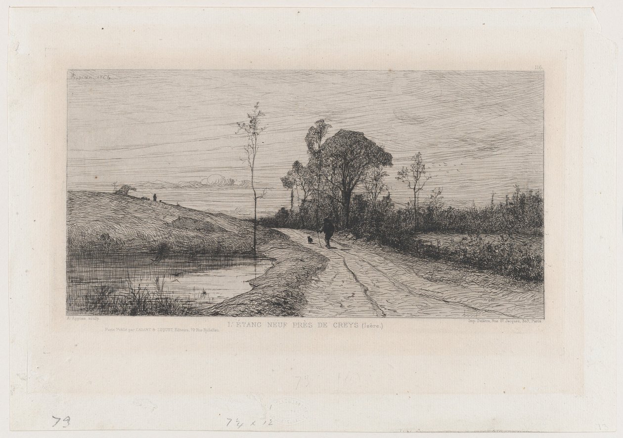 El nuevo estanque cerca de Creys (Isère) de Adolphe Appian