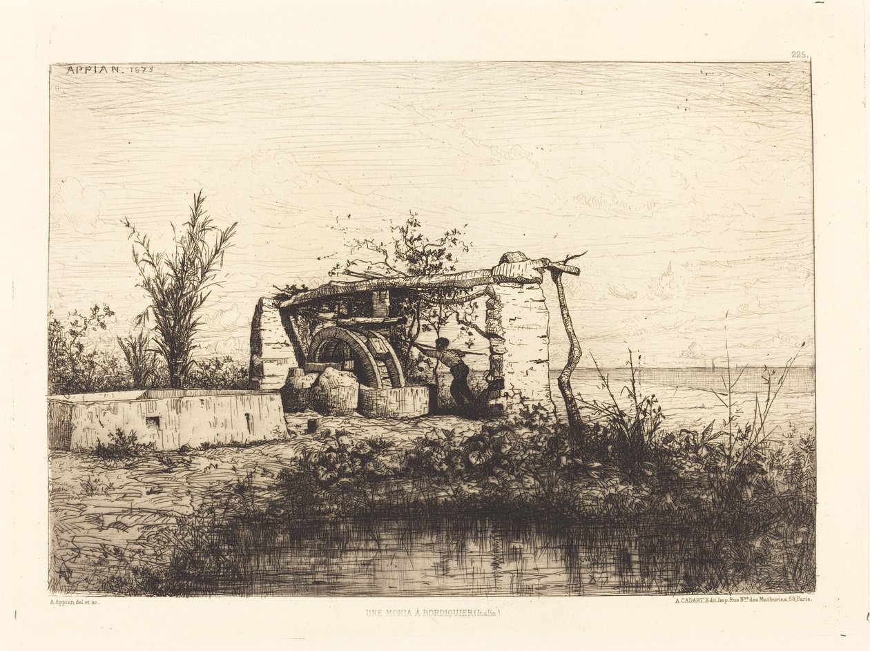 Una moria en Bordighera (Italia) de Adolphe Appian