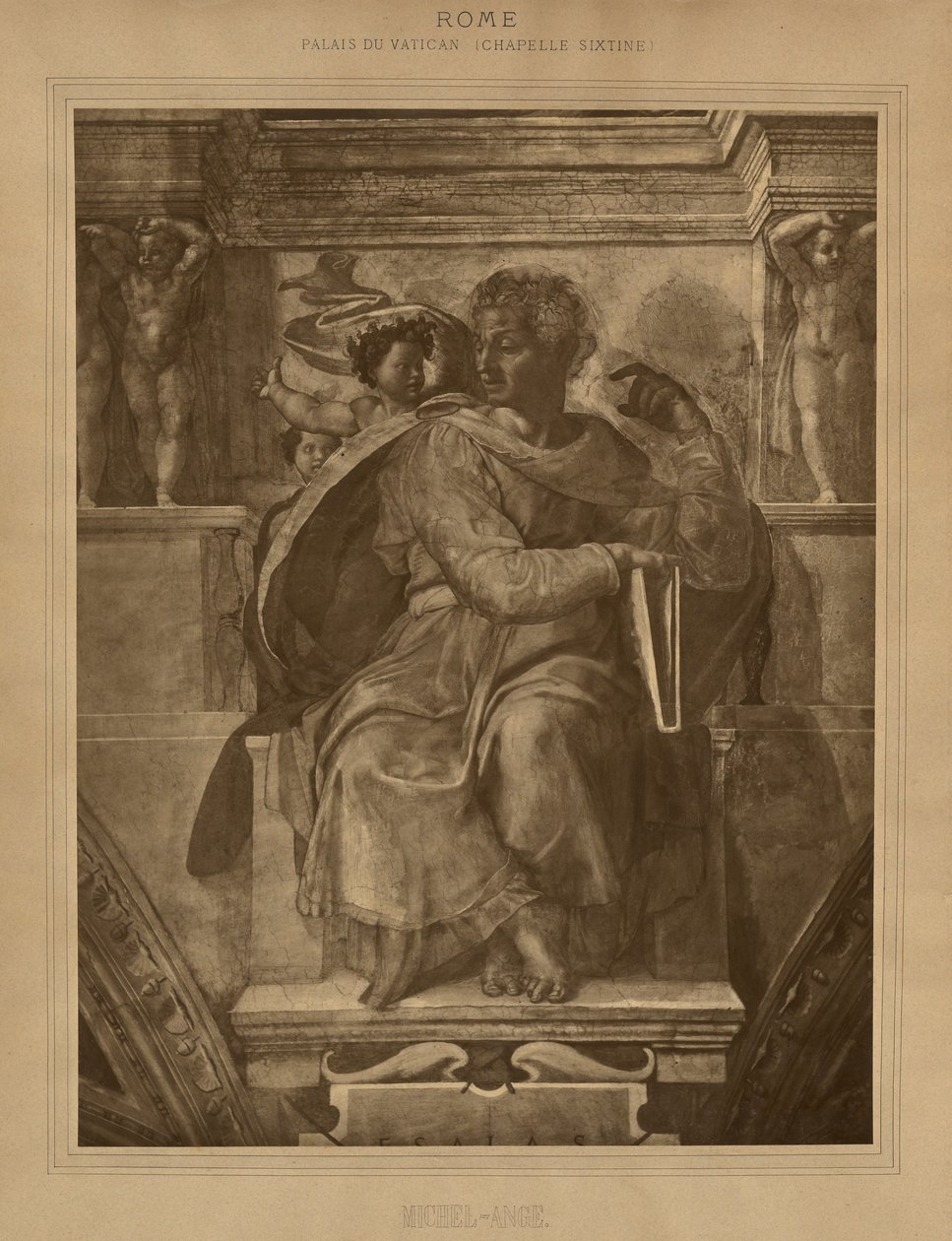 Roma - Palacio Vaticano - Capilla Sixtina, Miguel Ángel de Adolphe Braun