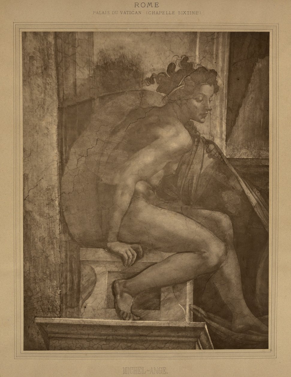 Roma - Palacio Vaticano, Capilla Sixtina, Miguel Ángel. de Adolphe Braun