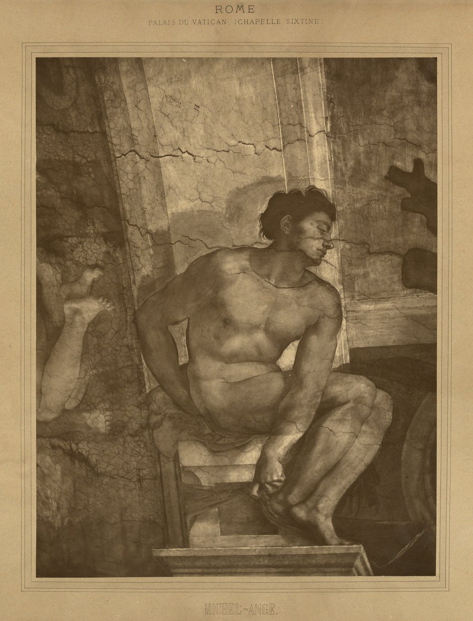 Roma - Palacio Vaticano, Capilla Sixtina, Miguel Ángel de Adolphe Braun