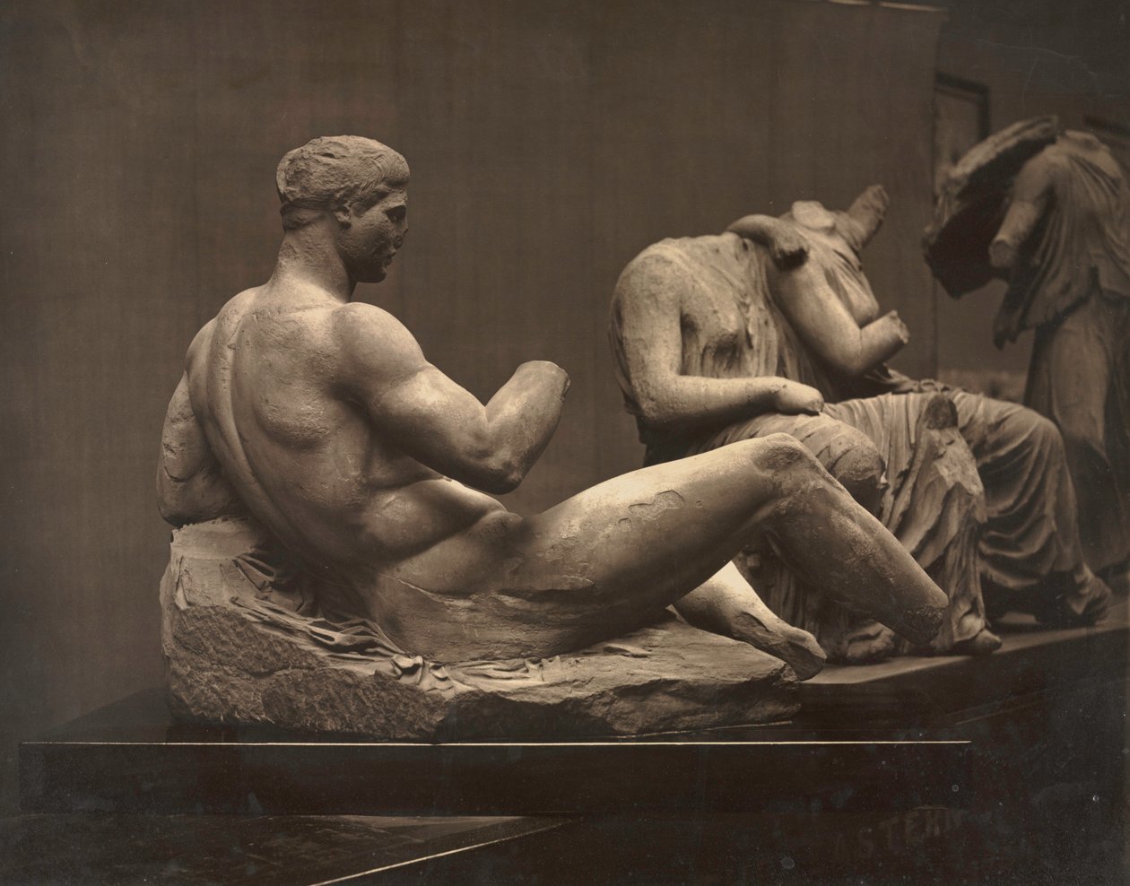 Esculturas del Partenón, Museo Británico, c. 1870s de Adolphe Braun