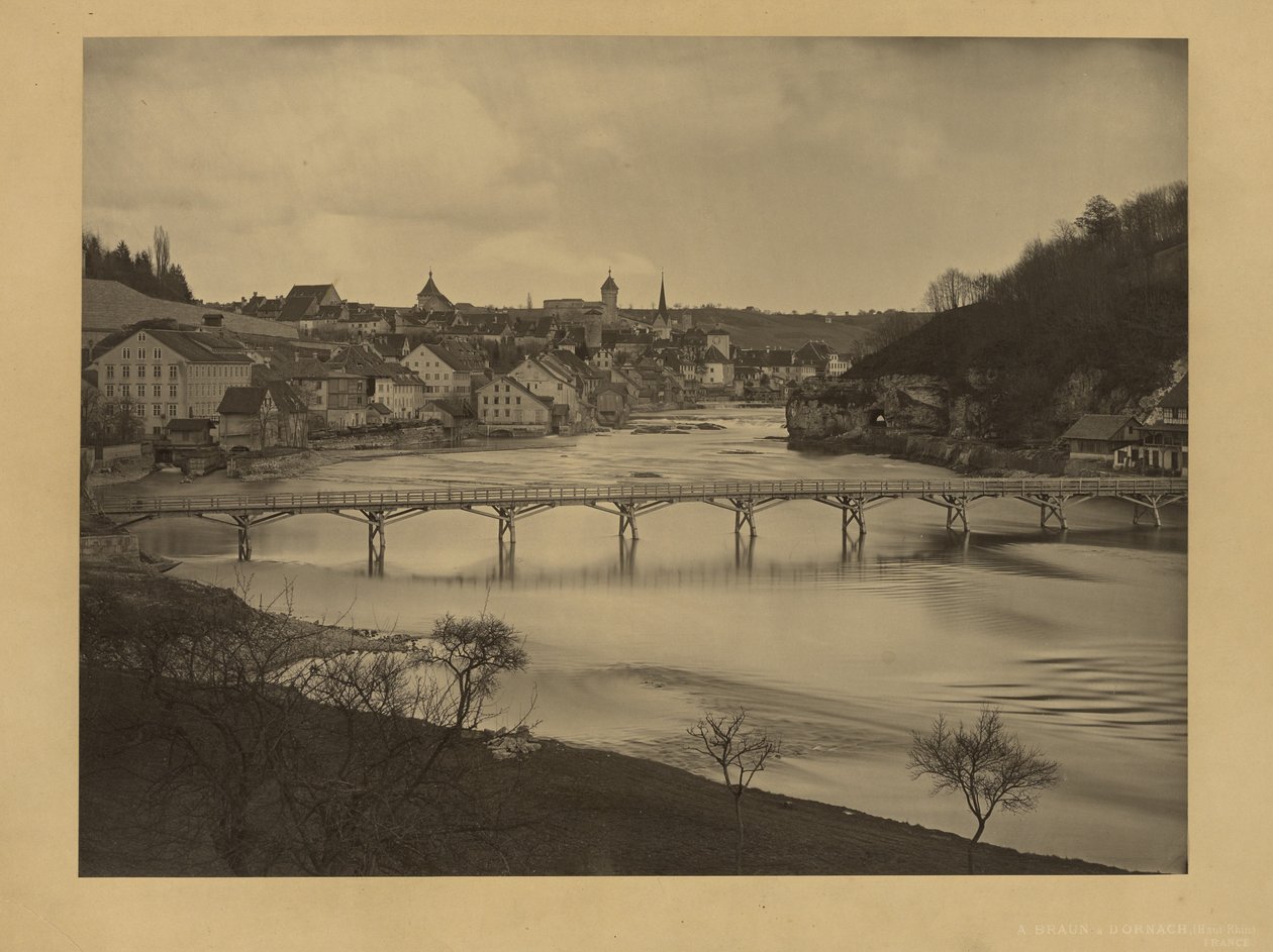 [Vista de Schaffhausen, Suiza] de Adolphe Braun