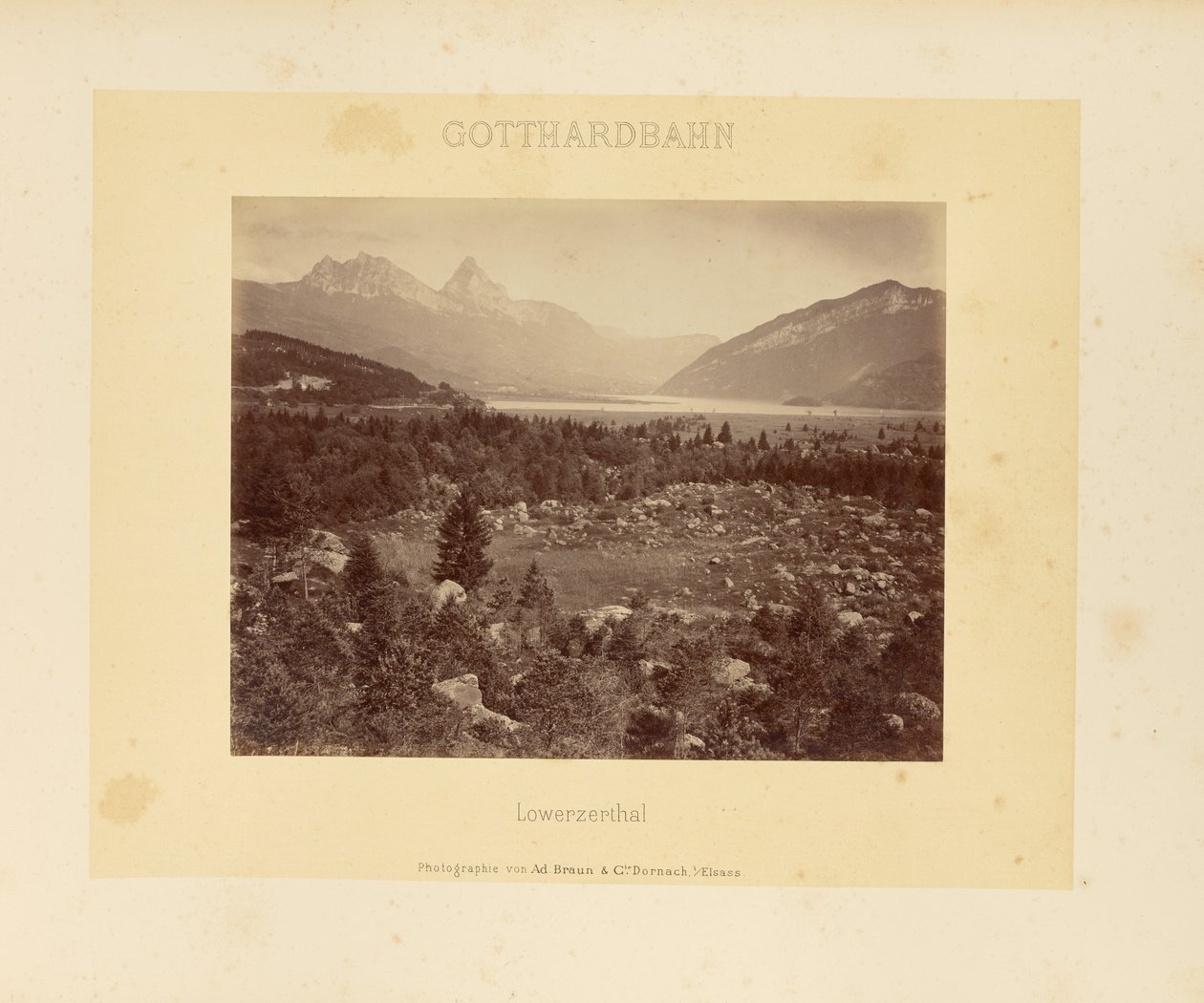 Ferrocarril de San Gotardo: Lowerzerthal de Adolphe Braun and Cie