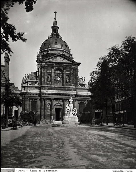 Iglesia de la Sorbona construida por Jacques Lemercier (c.1585-1654) en 1635-53 de Adolphe Giraudon