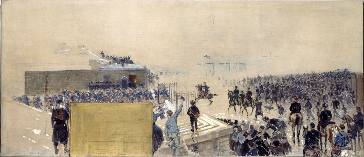 Boceto para la Prefectura del Ayuntamiento de París: La salida de Adolphe Gustave Binet