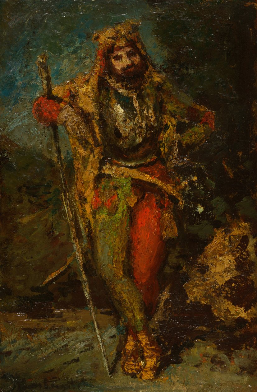 Mefistófeles de la ópera Fausto de Adolphe Joseph Thomas Monticelli