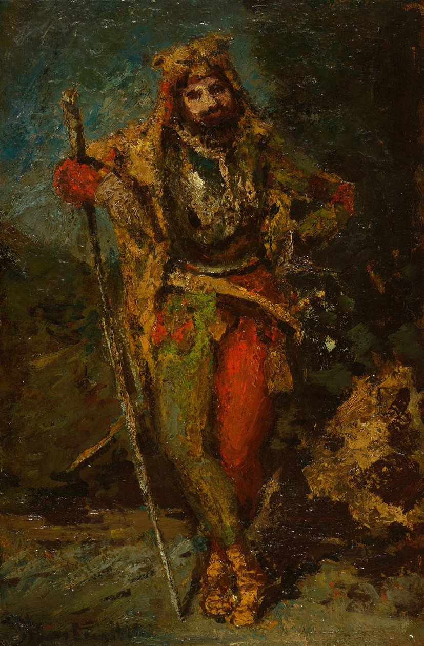 Mefisto de la ópera Fausto de Adolphe Joseph Thomas Monticelli