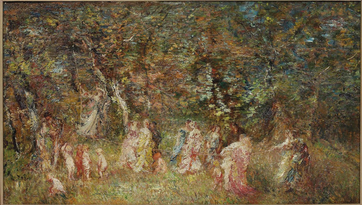 El columpio de Adolphe Joseph Thomas Monticelli