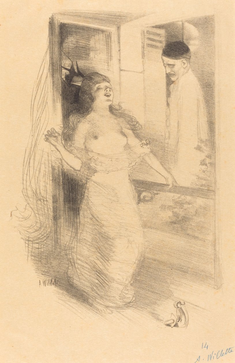 Payaso colgado (Pierrot pendu) de Adolphe Leon Willette