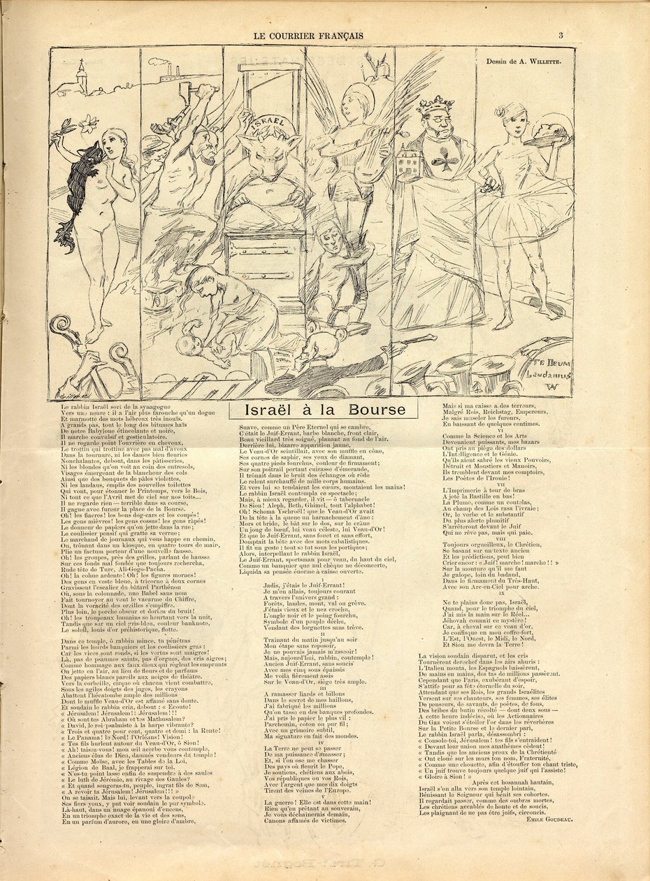 El Correo Francés, Satírico en N & B de Adolphe Leon Willette