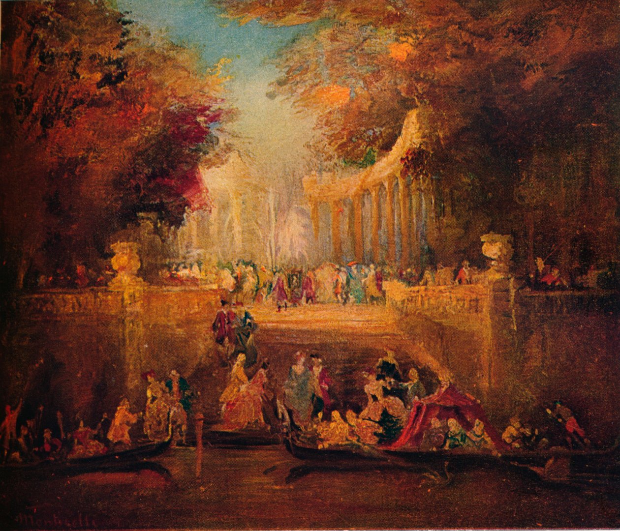 Fiesta campestre, c1870 de Adolphe Joseph Thomas Monticelli