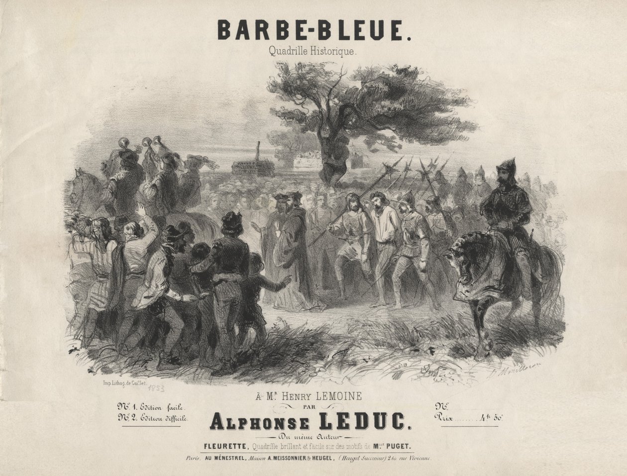 Alphonse Leduc - Barbazul, cuadrilla histórica de Adolphe Mouilleron