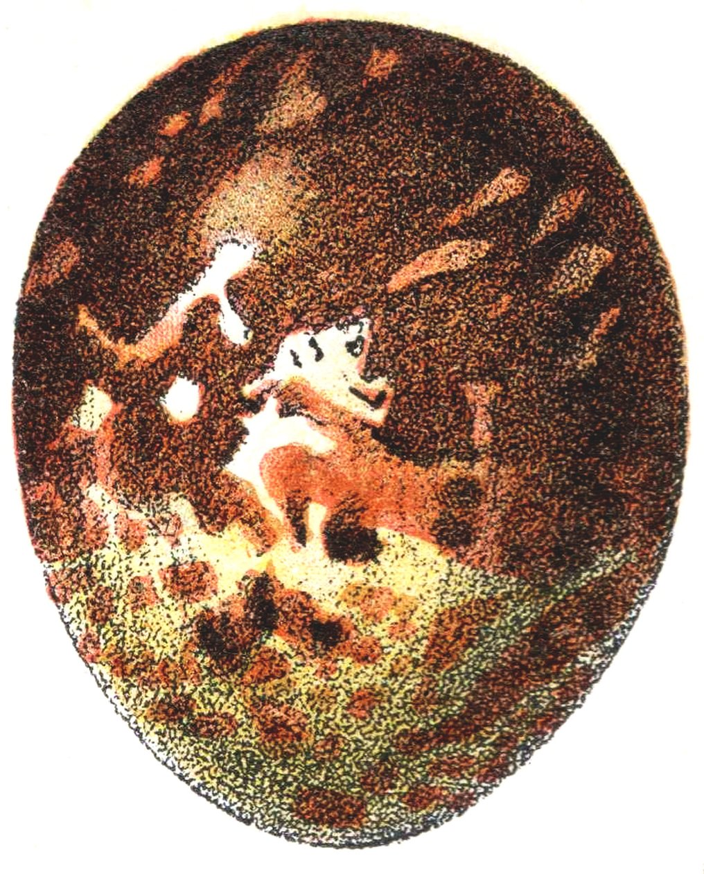 Huevo de un Halcón Abejero (Pernis apivorus), 1923 de Adolphe Philippe Millot