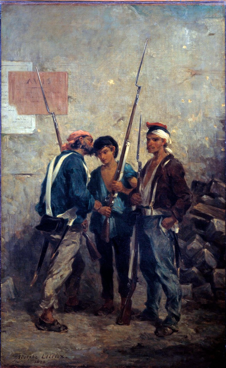 Revolución de 1848: “el eslogan” (1848) de Adolphe Pierre Leleux
