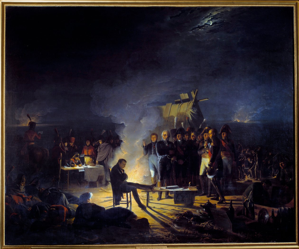 Bivouac de Napoleón I en el campo de batalla de Wagram (5-6 de julio) de Adolphe Roehn