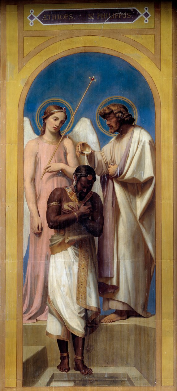 El bautismo del eunuco de Adolphe Roger